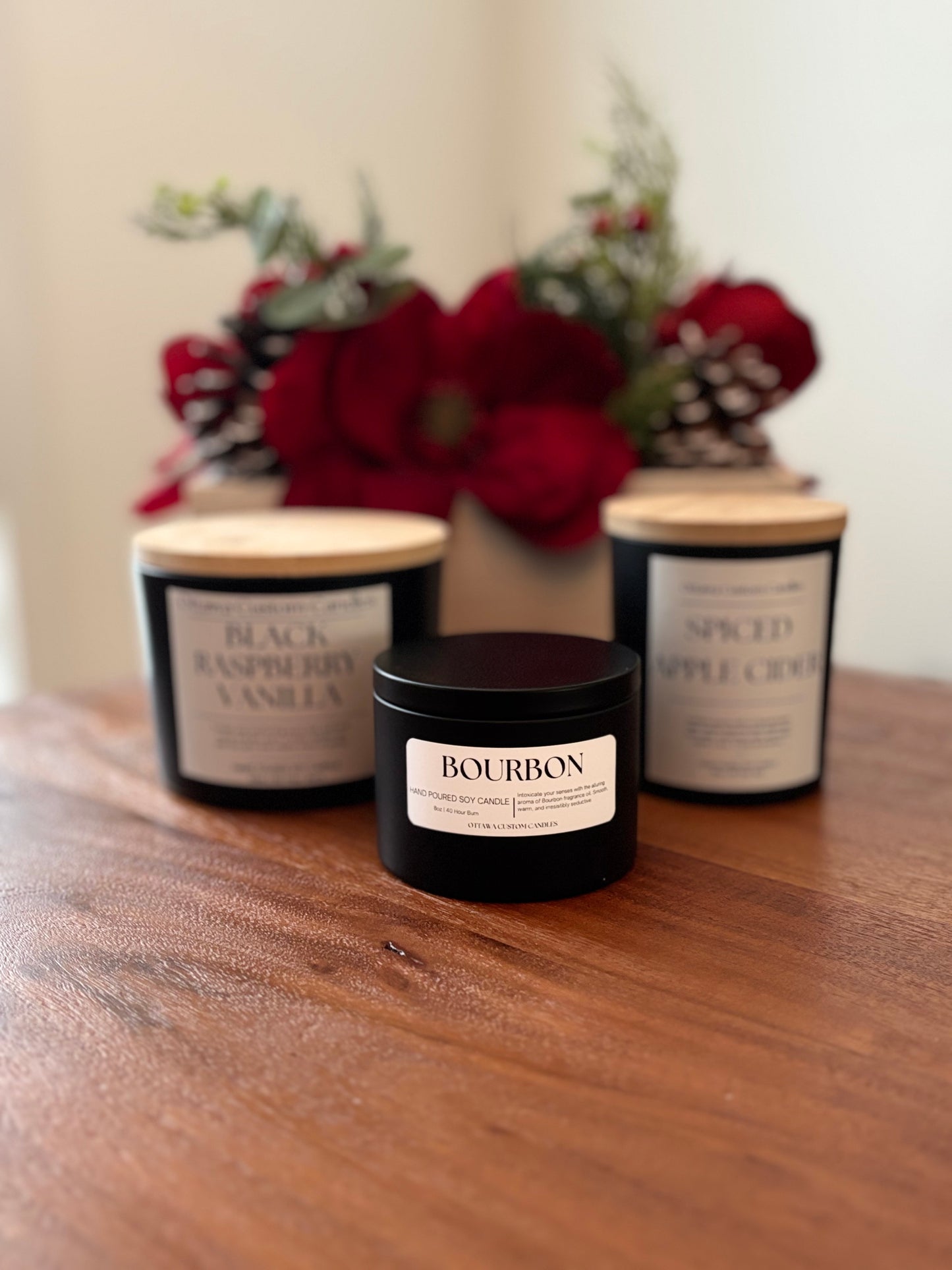 Bourbon Scented Candle | Warm & Spicy Aroma | Hand-Poured in Ottawa