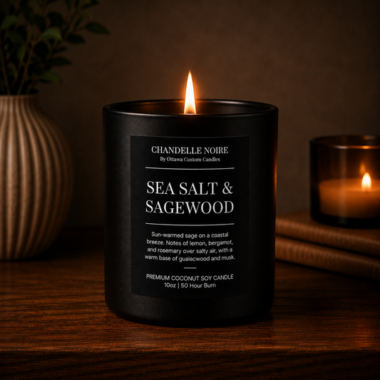 Sea Salt & Sagewood | Premium Coconut Soy Candle