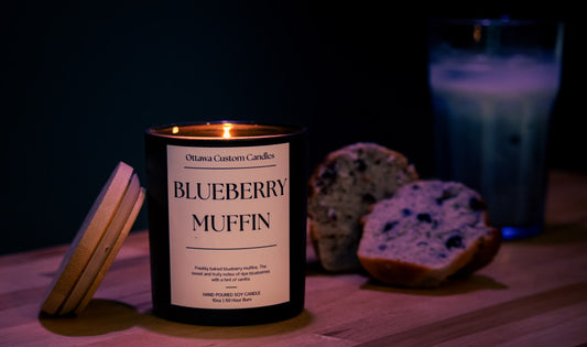 Blueberry Muffin Scented Candle | Sweet & Comforting Aroma | Hand-Poured in Ottawa