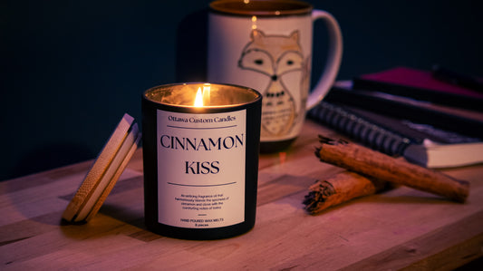 Cinnamon Kiss Scented Candle | Warm & Spicy Aroma | Hand-Poured in Ottawa