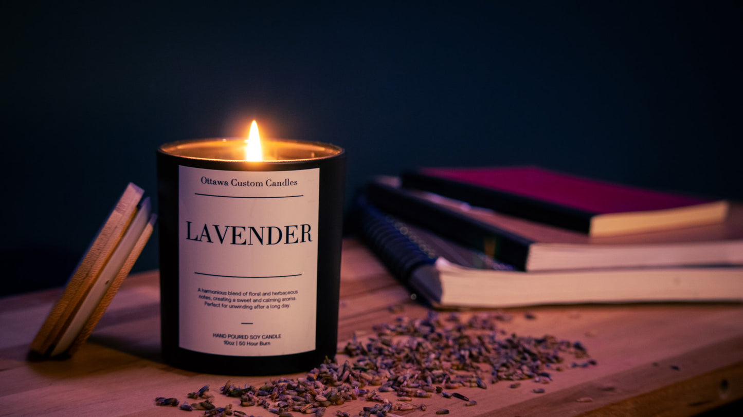 Lavender Scented Candle | Calming Floral Aroma | Hand-Poured in Ottawa